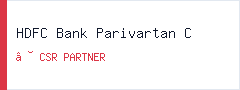 HDFC Bank Parivartan CSR